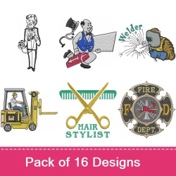 Hair Stylist Embroidery Design  AnnTheGran