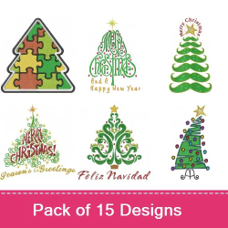 Oh Christmas Tree Embroidery Designs | AnnTheGran.com