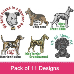 AKC Dog Breeds Embroidery Designs | AnnTheGran.com