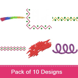 Shapes 2 Embroidery Designs AnnTheGran Shapes basic motif embroidery itch stitch