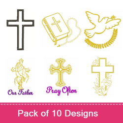 Christian Outlines Embroidery Designs | AnnTheGran.com