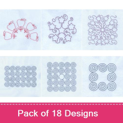 Stipple Quilt Patterns Embroidery Designs | AnnTheGran.com