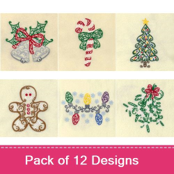 Christmas Filigree Embroidery Designs | AnnTheGran