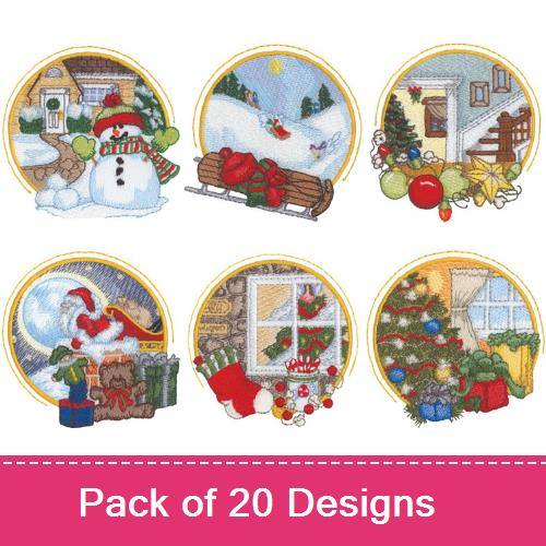 Christmas Scenes Embroidery Designs AnnTheGran