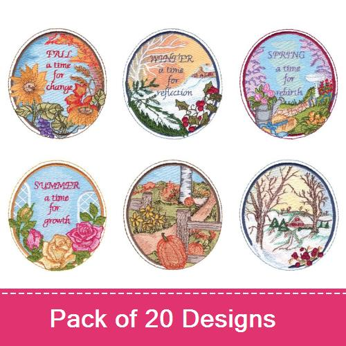 Four Seasons Embroidery Designs AnnTheGran