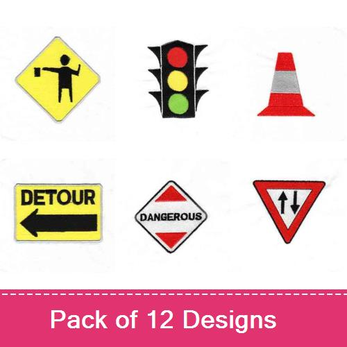 Road Signs 2 Embroidery Designs | AnnTheGran