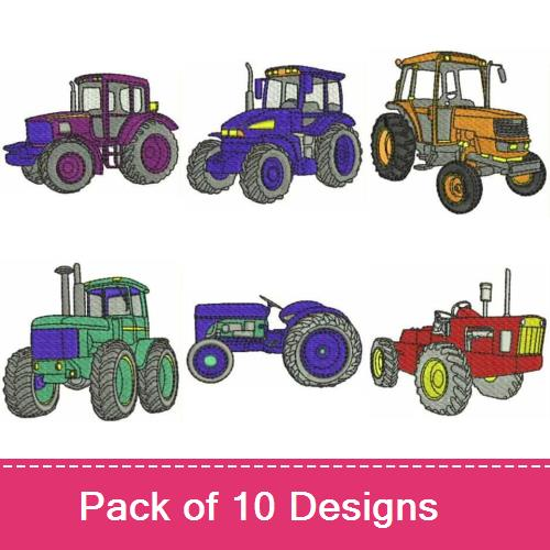 Tractors Embroidery Designs Annthegran 1113