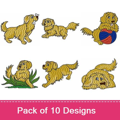 Golden Retrievers Embroidery Designs AnnTheGran
