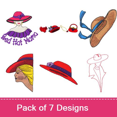 Ladies In Hats Embroidery Designs AnnTheGran