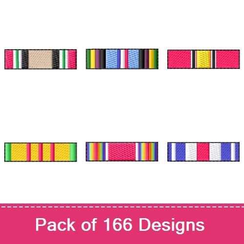 Military Ribbons MegaPack Embroidery Designs AnnTheGran