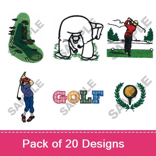 Golf Embroidery Designs | AnnTheGran