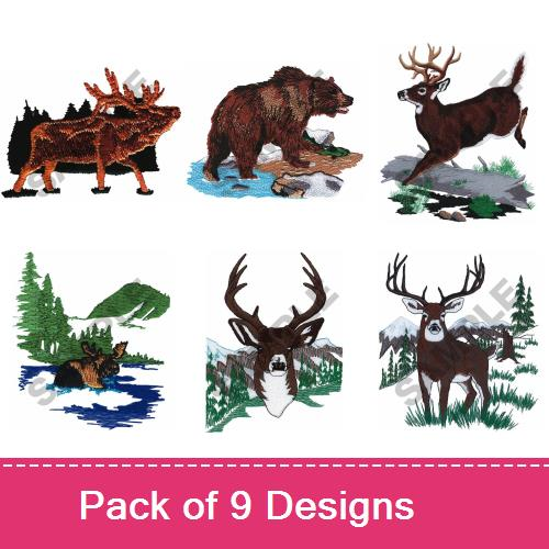 Realistic Wildlife Scenes Embroidery Designs AnnTheGran