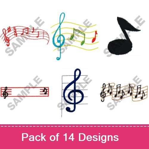 Make Some Music! Embroidery Designs AnnTheGran