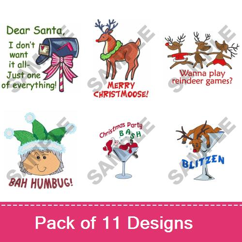 Funny Christmas Designs Embroidery Designs AnnTheGran