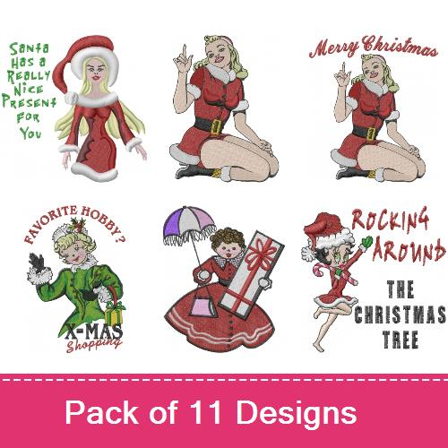 Christmas women embroidery designs  annthegran Christmas women embroidery designs  annthegran