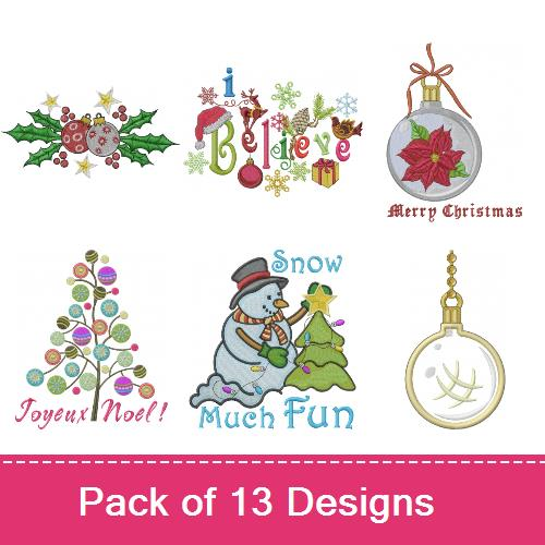 Decorate For Christmas! Embroidery Designs | AnnTheGran