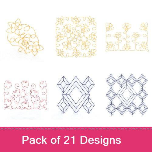 Stipple Quilt Patterns #2 Embroidery Designs | AnnTheGran
