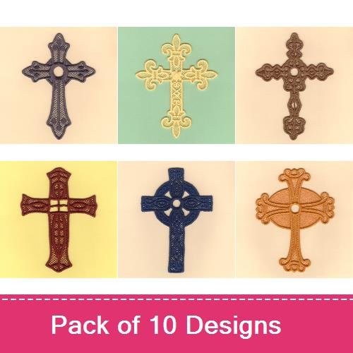 Free Standing Lace Crosses Embroidery Designs AnnTheGran