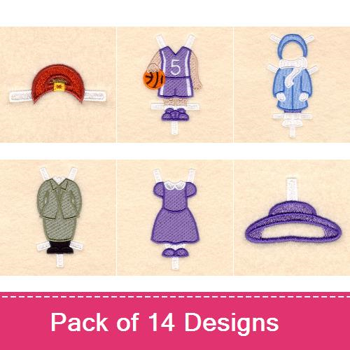 Paper Dolls Embroidery Designs AnnTheGran