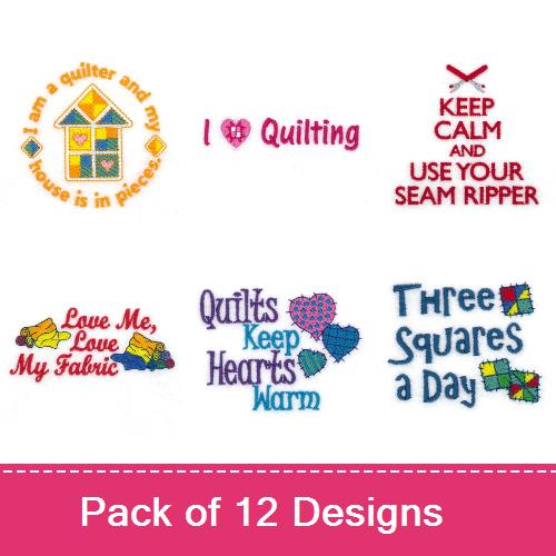 Quilting Sayings Embroidery Designs AnnTheGran