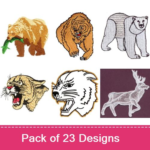 Wildlife Animals Embroidery Designs AnnTheGran Embroidery wildlife animal ratings