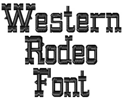 3D Western Font — JA Digitizing Studios