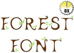 Forest Font Embroidery Font | AnnTheGran