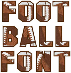 FOOTBALL Font Embroidery Font | AnnTheGran