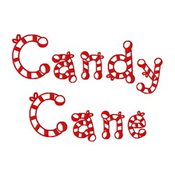 Candy Cane Alphabet Embroidery Font | AnnTheGran.com