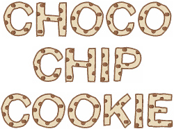 Chocolate Chip Font Embroidery Font | AnnTheGran