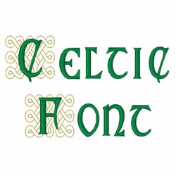 CELTIC FONT Embroidery Font | AnnTheGran.com