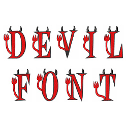 evil font
