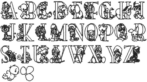 Precious Moments Embroidery Font | AnnTheGran