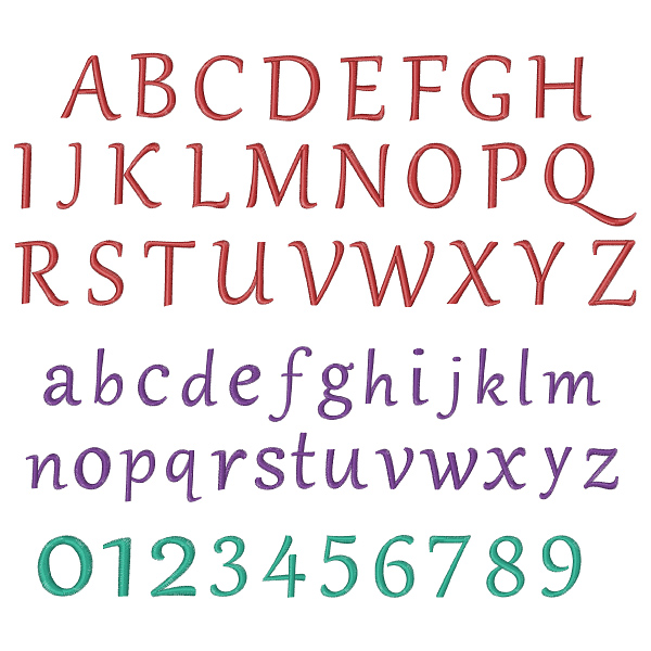 Gabriola Font Embroidery Font AnnTheGran