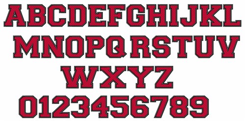 Collegiate Alphabet Embroidery Font | AnnTheGran