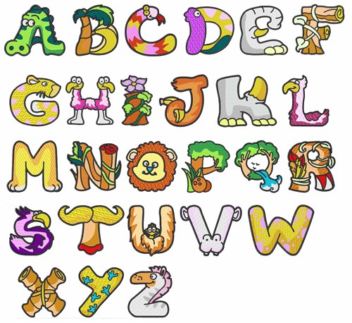 free clip art animal letters - photo #15