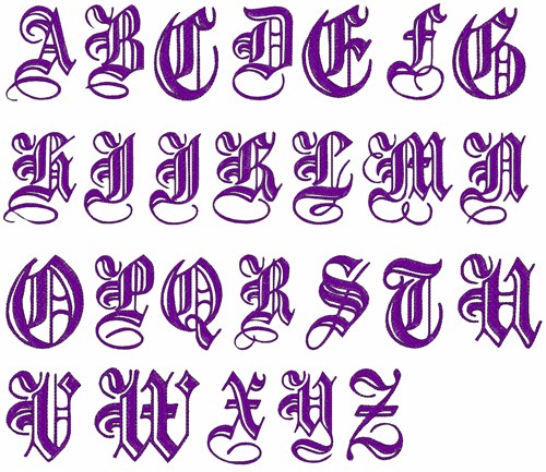 DD Oh So Elegant Alphabet Embroidery Font | AnnTheGran