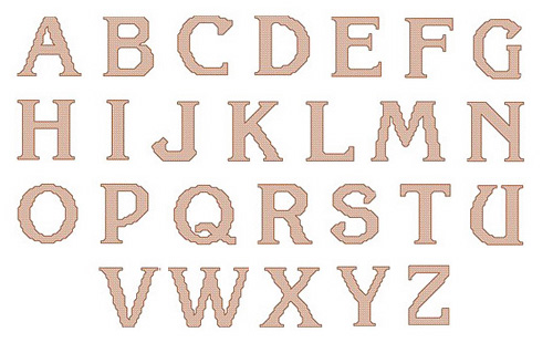 plain alphabet 2 embroidery font annthegran