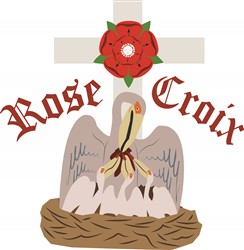 Rose Croix Vector Illustration | AnnTheGran.com