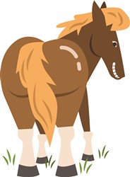 Horses Ass Vector Illustration | AnnTheGran.com