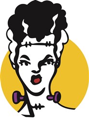 Bride Of Frankenstein Vector Illustration | AnnTheGran.com