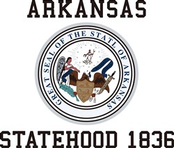 Arkansas State Seal Vector Illustration | AnnTheGran