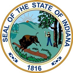 Indiana State Seal Vector Illustration | AnnTheGran.com