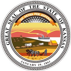 Kansas State Seal Vector Illustration | AnnTheGran.com