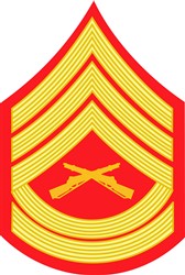 Gunnery Sergeant Rank Vector Illustration | AnnTheGran.com