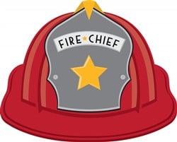 Fire Chief Helmet Vector Illustration | AnnTheGran.com