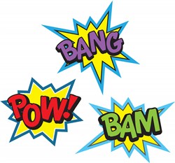 Superhero Bursts Vector Illustration | AnnTheGran.com