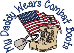 Daddy Wears Boots Vector Illustration | AnnTheGran.com