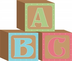 Baby Blocks Vector Illustration | AnnTheGran.com