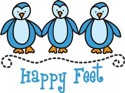 Happy Feet Vector Illustration | AnnTheGran